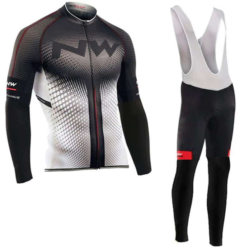 Northwave 2019 الربيع والخريف جيرسي دعوى مايوه روبا Ciclismo طويلة الأكمام دراجة هوائية جبلية دعوى تنفس ملابس للدراجة