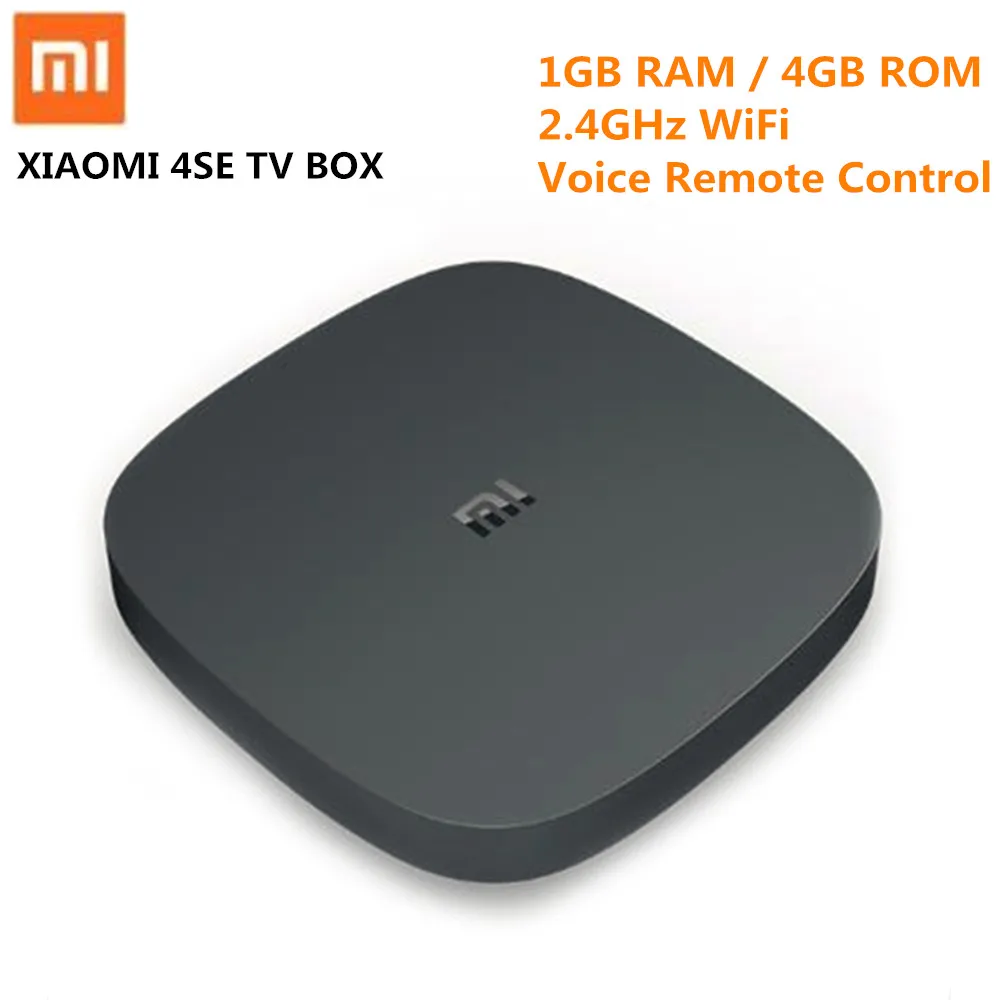  Xiaomi Mi Box 4SE Voice Remote Control TV BOX Cortex A7 Mali-400 1GB RAM 4GB ROM Set Top Box 2.4GHz