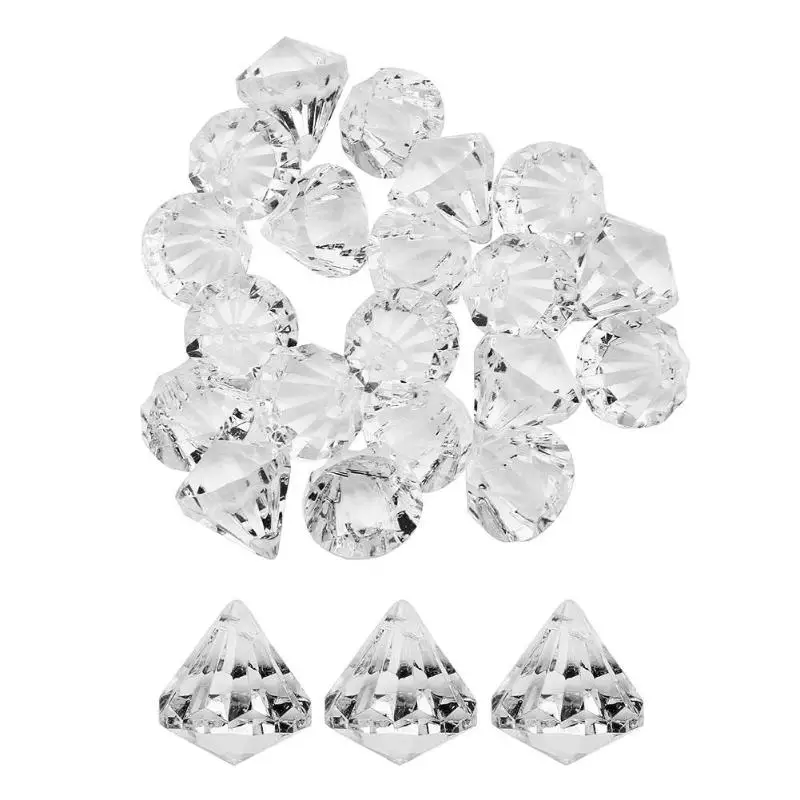 

20pcs Transparent Acrylic Crystal Beads Pendant Chandelier Home Curtain Decor Hanging Wedding Supplies