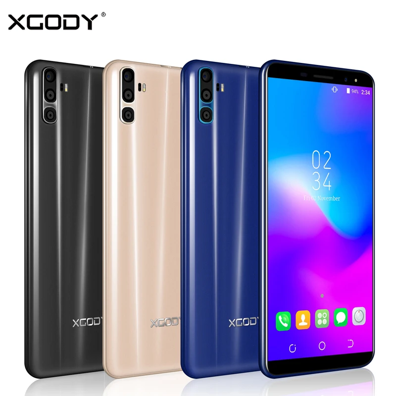 XGODY Y28 смартфон с двумя sim картами 6 дюймов 18:9 Android 7 0 4 ядра 1 Гб + 16 ГБ мобильного