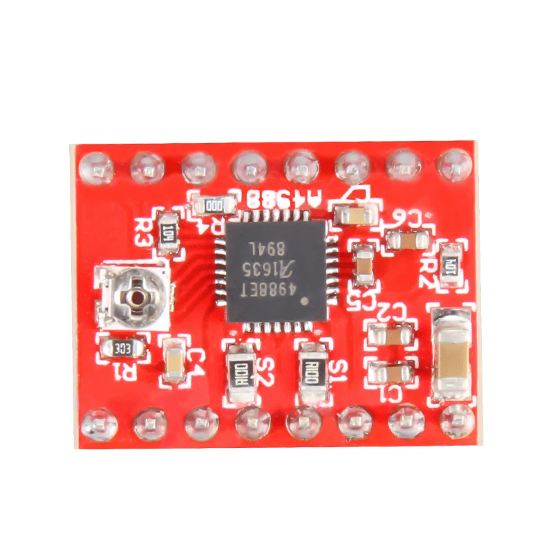 Драйвер шагового двигателя A4988 + радиатор для 3D принтера Reprap красная запчасть 5