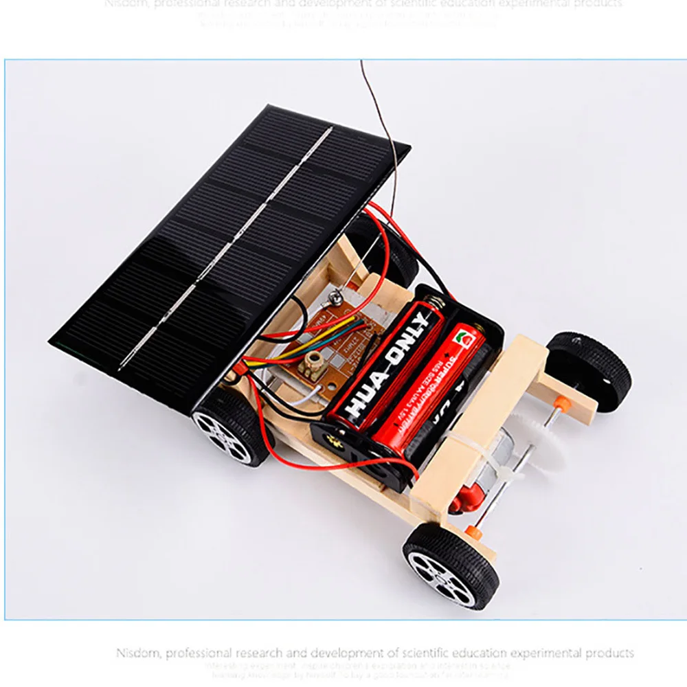 2018 новые деревянные Diy мини игрушка на солнечных батареях Радиоуправляемый
