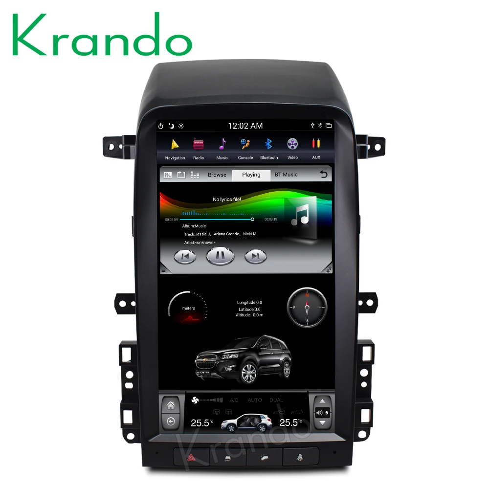 Krando Android 8,1 13," Tesla вертикальный экран автомобильный аудио плеер для Chevrolet Captiva 2005-2012 мультимедийная развлекательная система