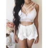 Débardeur à bretelles en dentelle pour femme, col en V, débardeur, haut court, gilet court, sous-vêtements, hauts d'été, grande taille, nouvelle collection 2022 ► Photo 2/4
