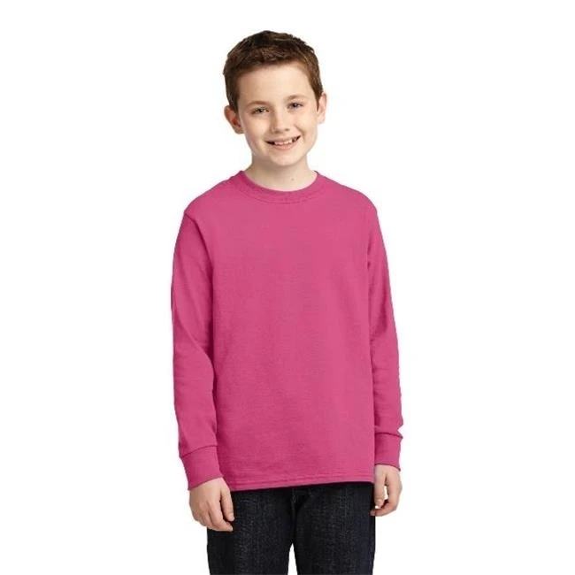 Port & Company PC54YLS/Молодежные хлопковые футболки с длинными рукавами Sangria Extra Large| |
