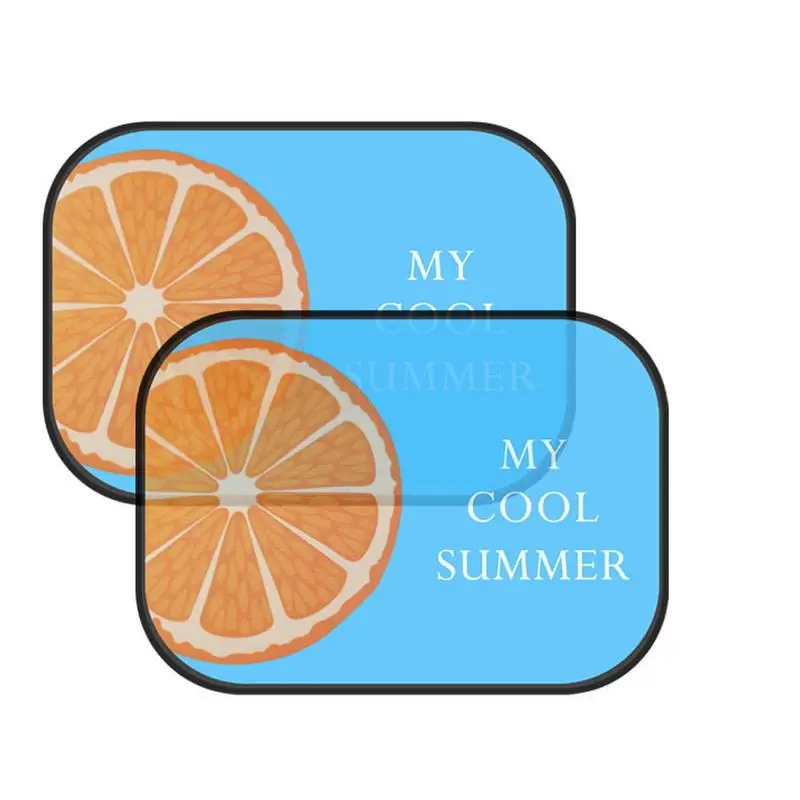 

2 Pcs Electrostatic Adsorption Side Window Sun Block Car Sun Block Side Block Cartoon Sunscreen Heat Shield Accessories