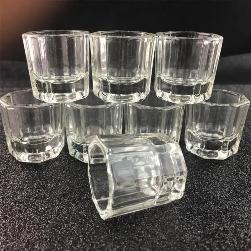 

1 pcs Acrylic Liquid Glass Acrylic Powder Dappen Dish Crystal Glass Cup for Acrylic Nail Art Clear Glass Transparent Kit