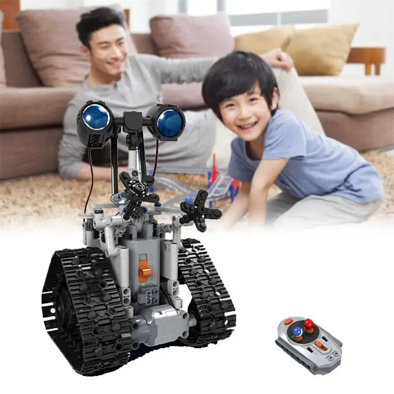 

7112 DIY Assembling Robot Remote Control Assembly Building Puzzle Toys For Kid Children Set Of 408pcs Puzzle Assembling