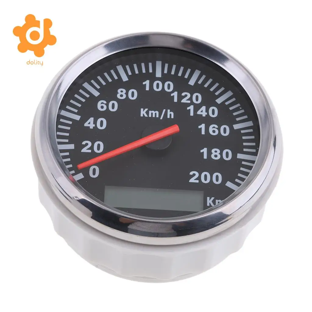 200Km/h 85mm Car GPS Antenna Speedometer Speedo Waterproof Digital