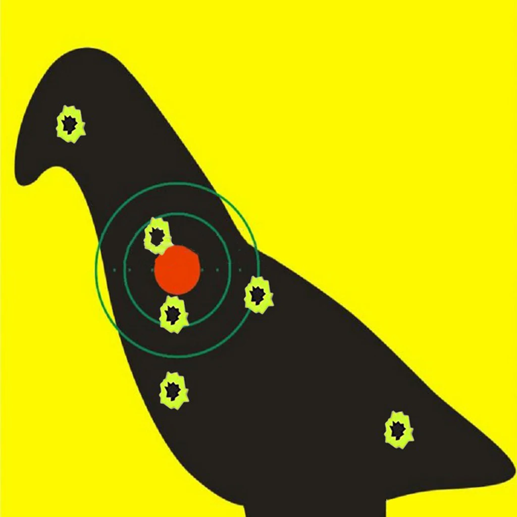 

200pcs Bird Shape Self-adhesive Papers Shooting Training Targets Shooting Target Splatter Stickers