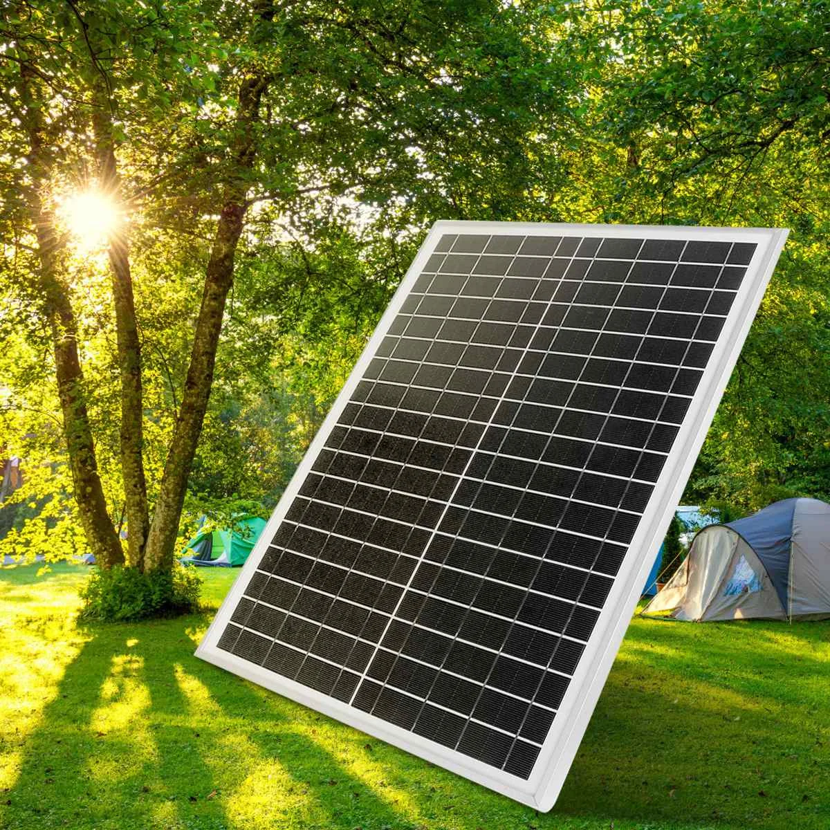 

Solar Panels 20W 18V Polycrystalline silicon Solar Cells DIY Battery Power Charge Module for Camping Caravan Boat 46*35*2cm