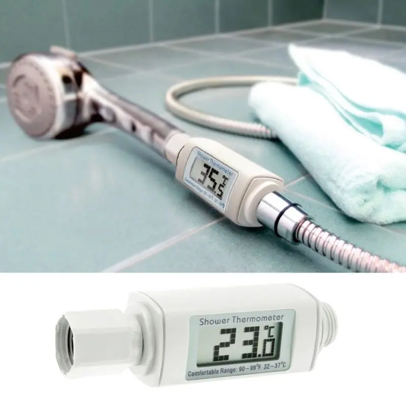 

Thermometer Bathing Waterproof Digital LCD Display Shower Head Water Temperature Measurement Gauge Bathroom Device Practical