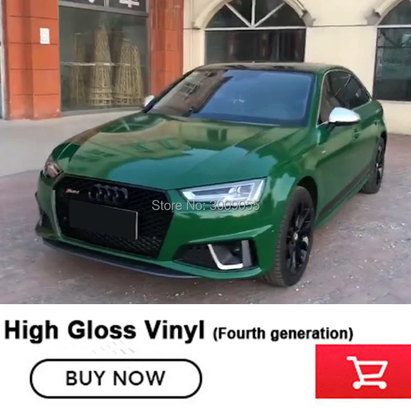 

Automotive Wrap Films Car Styling Vinyl Wrap dark green gloss vinyl wrap High-end Self-adhesive After sale guarantee