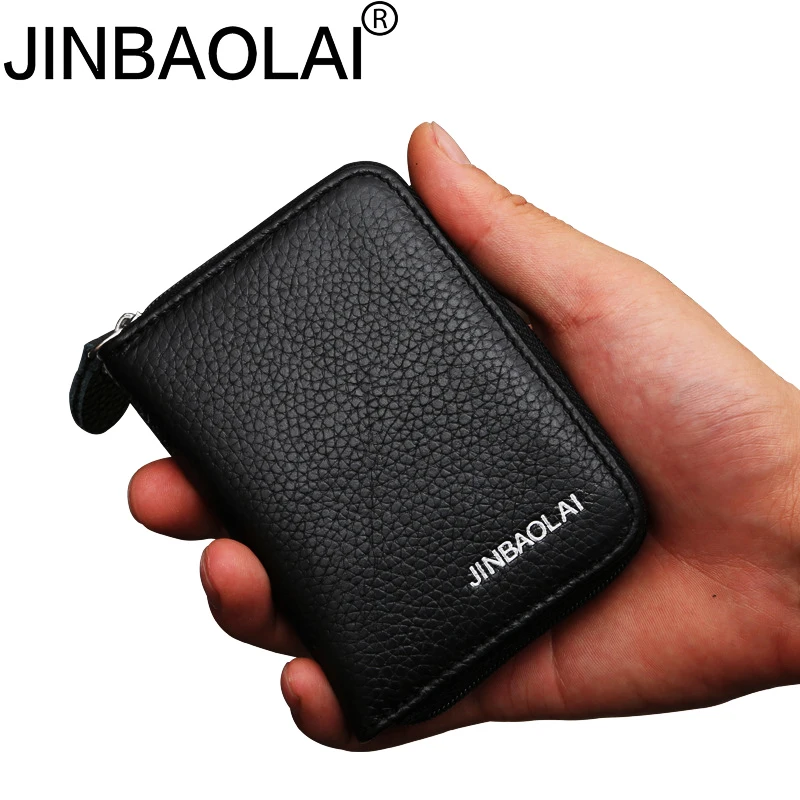 Jinbaolai кошельки Портмоне маленькая мини сумка кожаная Unisxe бизнес кошелек