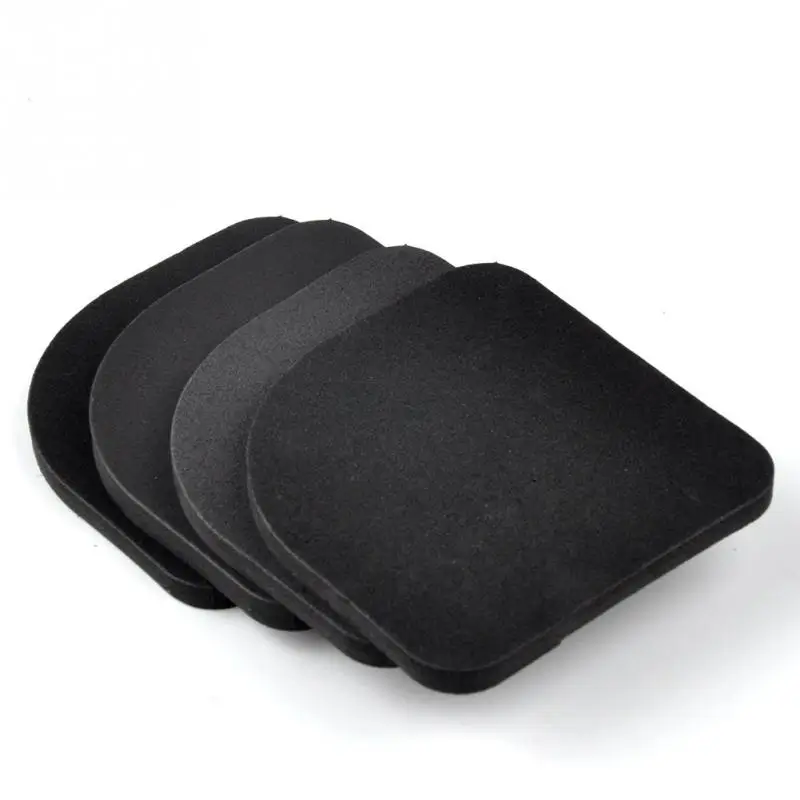 

4pcs Black Non-slip Mats Refrigerator Shock Mute Pad Multifunctional Washing Machine Anti Shock Pads