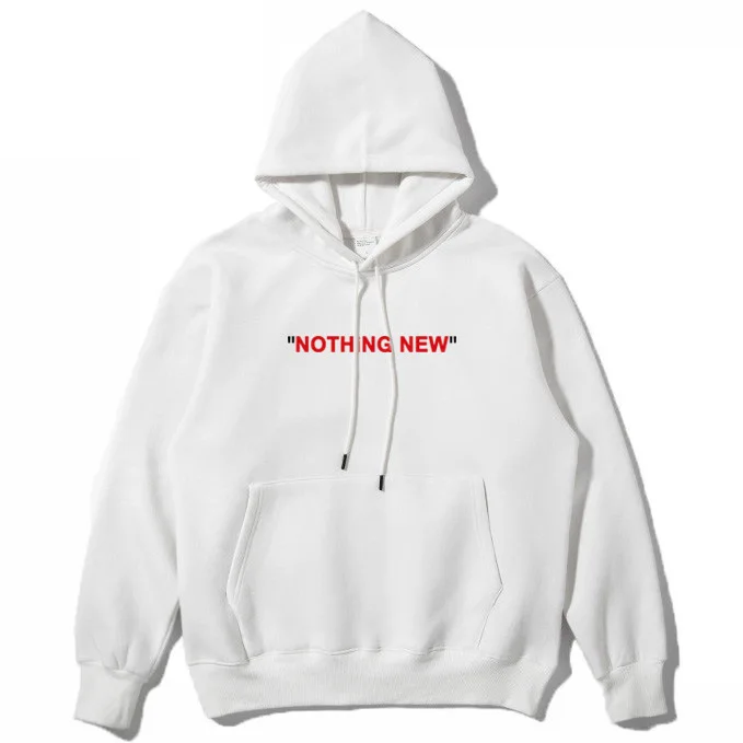 H.A.Sueno 2019 Fashion NOTHING NEW English Letter Printing Hoodie High Street Lovers Branded sweatshirts Mens Sportswear /6 H.A.Sueno 2019 Fashion NOTHING NEW English Letter Printing Hoodie High Street Lovers Branded sweatshirts Mens Sportswear /6