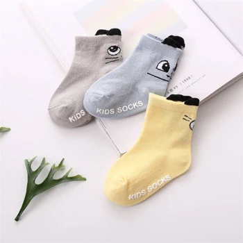 

2018 Cotton Newborn Baby Socks for Autumn Winter Length Thick Calcetines Floor Children's Socks for Newborns Ankle Sock 0-4 Year