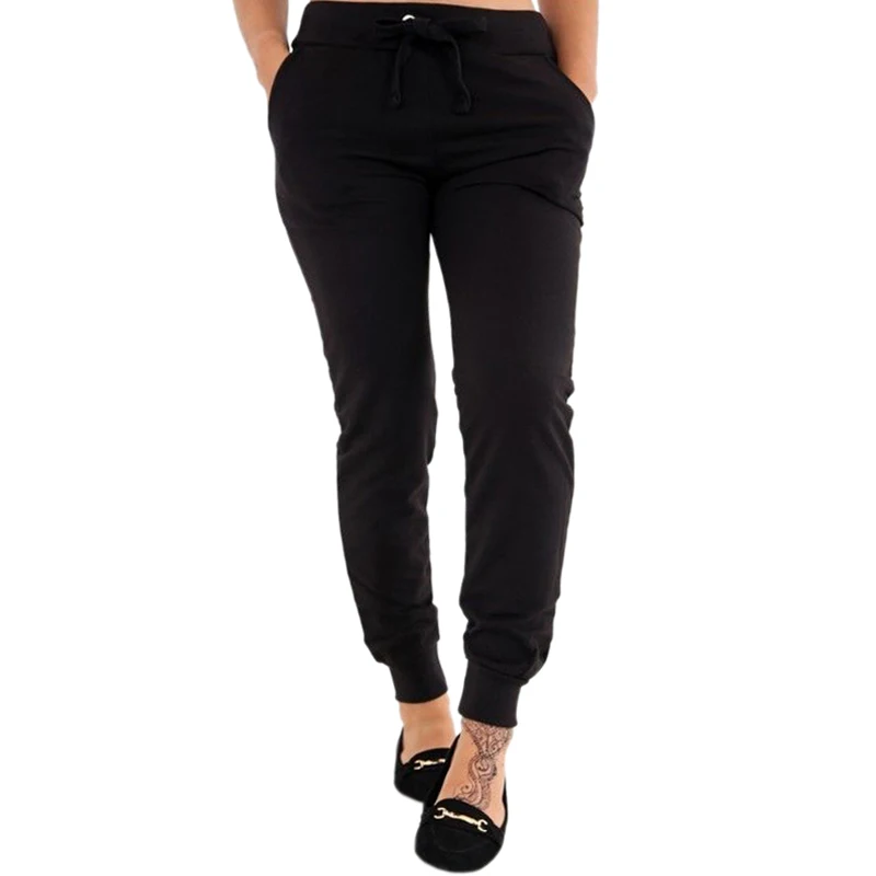 

NEW-Women Autumn Drawstring Elastic Waist Cotton Stretch Jogger Fitness Pants Sweatpants Casual Yoga Sports Gym Pants Trousers