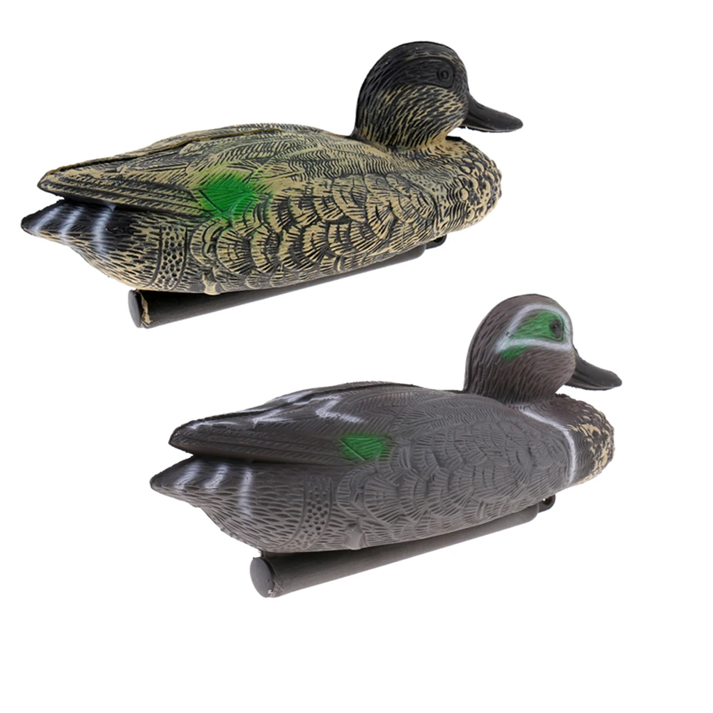 

Female Male 3D Lifelike Floating Hunting Shooting Drake Duck Decoy Decoying for Land Garden Yard and Water Use Ornament