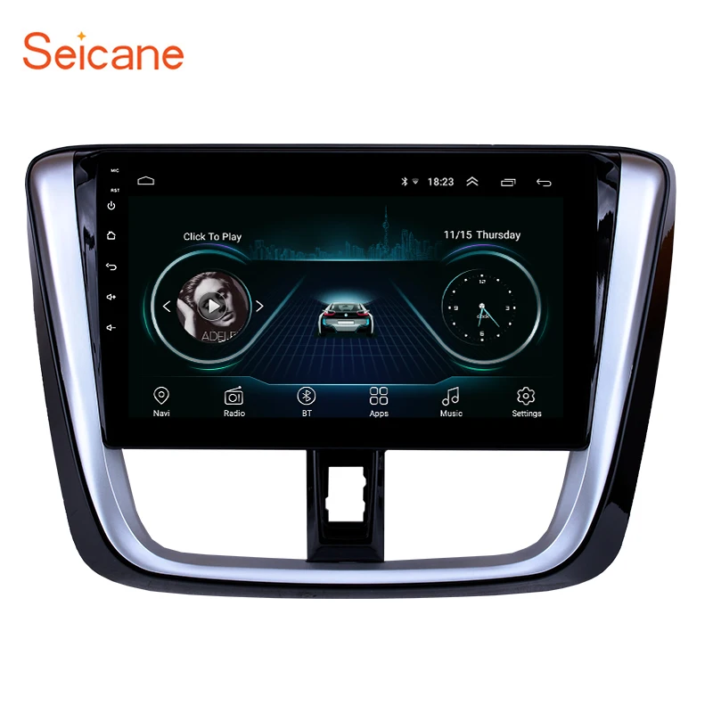 

Seicane 10.1 inch for 2014 2015 2016 2017 TOYOTA VIOS Yaris Android 8.1 HD Touchscreen Radio Head Unit GPS Navigation System