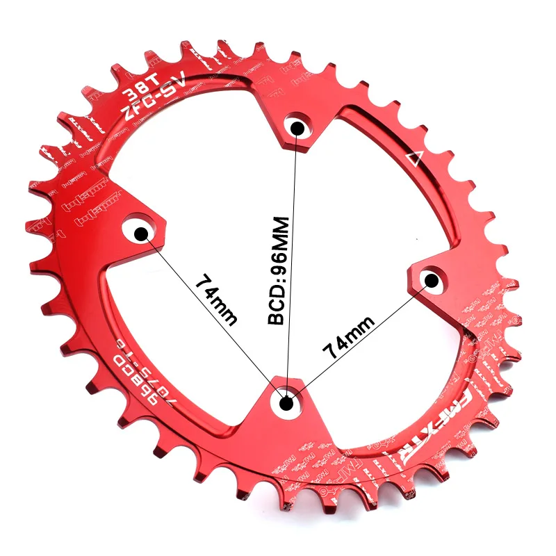 FMFXTR Mtb دراجة Chainwheel 96Bcd واسعة ضيق دائرة كرنك ضرس Chainring دراجة جبلية أجزاء FMFXTR Mtb دراجة Chainwheel 96Bcd واسعة ضيق دائرة كرنك ضرس Chainring دراجة جبلية أجزاء