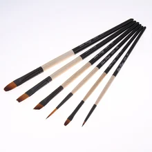 6 шт./лот, нейлоновая многофункциональная ручка для рисования, комбинированная кисть для рисования, школьные художественные канцелярские принадлежности