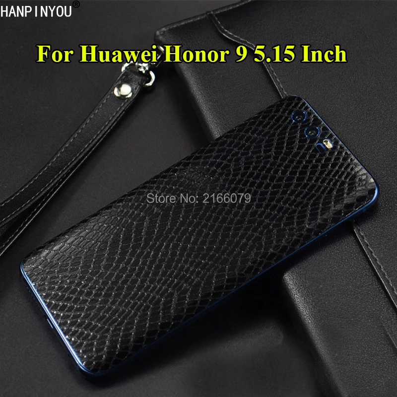 Для huawei Honor 9 5 15 &quotкрокодиловая/змеиная кожа узор полное заднее покрытие матовая