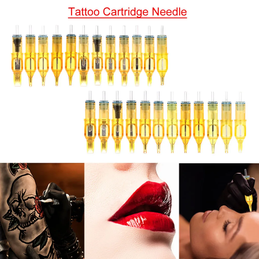 

10pcs Eyebrow Tattoo Needle RL/RM/M1/RS Disposable Semi-Permanent Makeup Tattoo Cartridge Needle For Tattoo Supplies Machine Kit