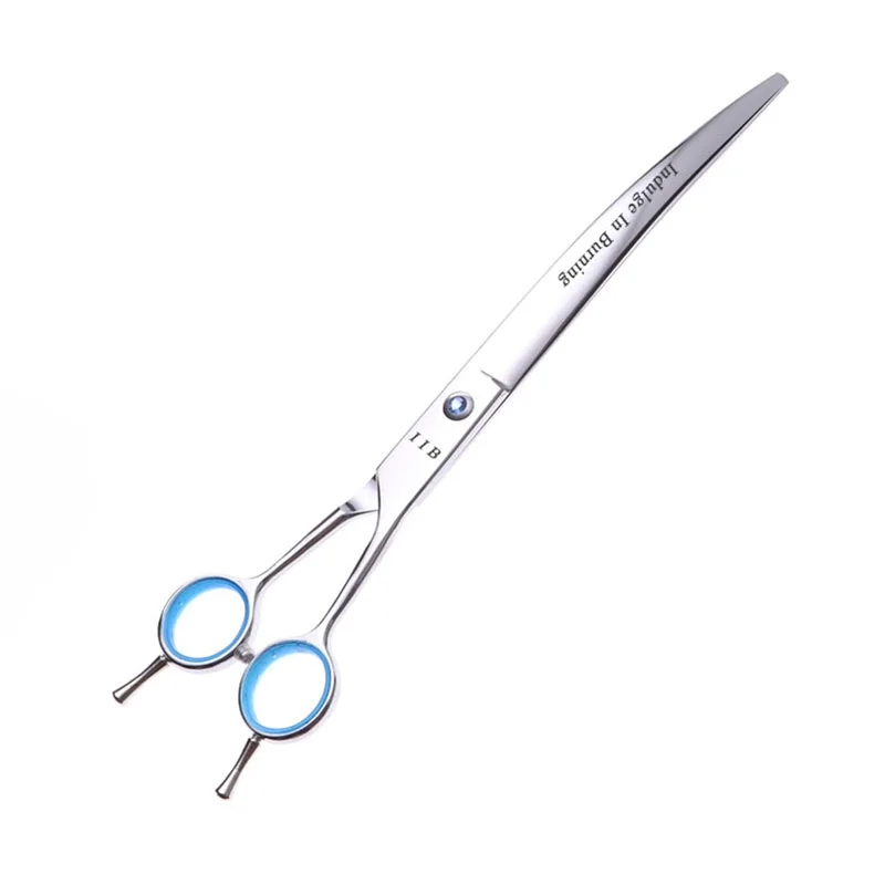 Tijeras curvadas hacia abajo para mascotas, tijeras profesionales para cortar el cabello, salón de peluquería, uso de s y gatos, 9" - Imagen 6