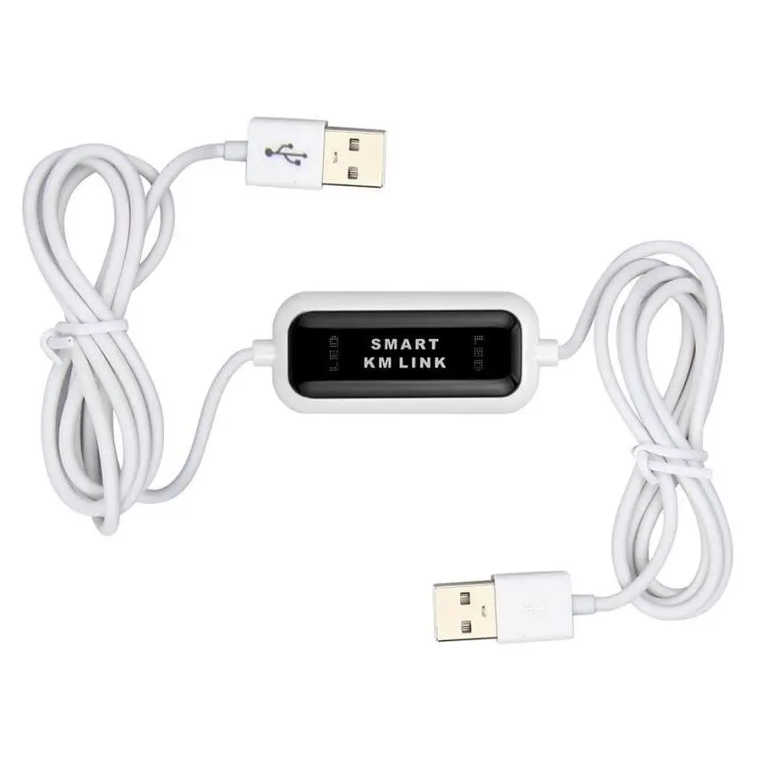 

PC to PC USB to USB Data Transfer Cable Keyboard Mouse KM Data Link Bridge Cable