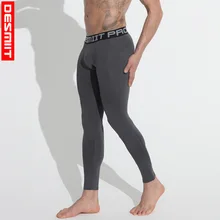 DESMIIT работает колготки брюки для мужчин Для мужчин s леггинсы для фитнес-тренировки для бега узкие брюки пот Штаны Спортивная