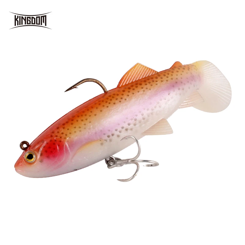 Kingdom Hot Crazy Trout мягкие приманки 120 мм 38 г рыболовные свинцовая голова Мягкая