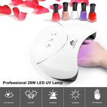 28 Вт УФ Led Сушилка для ногтей для профессионального дизайна ногтей домашнего использования лаковое гелевое покрытие для ногтей сушилка высокого качества мини-лампа с USB
