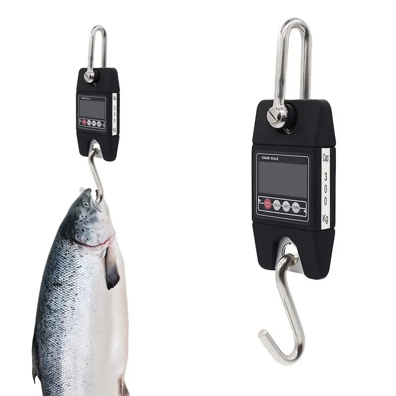 Portable Mini 300KG Crane Scale Handheld Electronic Luggage Scale LCD Portable Electronic Scale without Battery