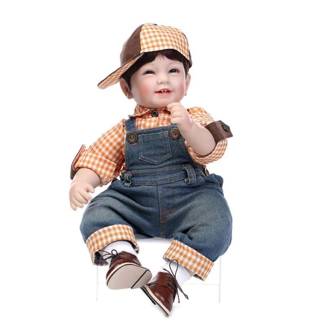 

Kids Soft Silicone Realistic With Clothes Reborn Birth Certificate Baby Doll Collectibles, Gift, Playmate