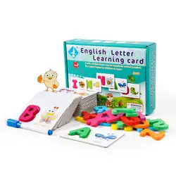 LeadingStar английские буквы обучающая карта Английский алфавит слово когнитивные игрушки Детские карточки