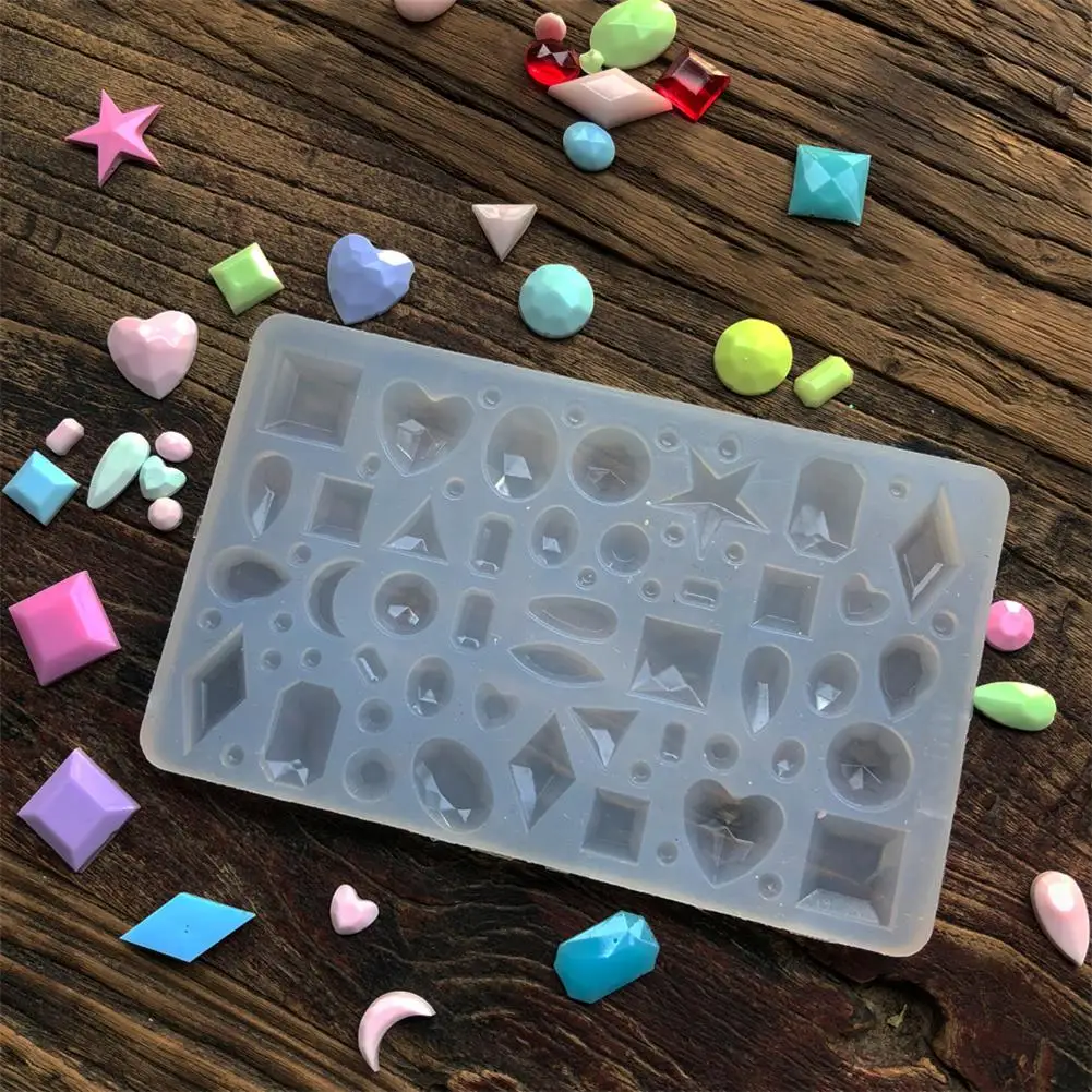 

DIY Silicone Molds Diamonds Geometric Shaped Pendant Jewelry Making Mold Handmade Bracelet Pendant Casting Mould Craft Tool