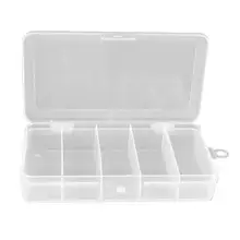 Пластиковая рыболовная приманка крючок снасти ящик для хранения 5 отсеков Органайзер чехол
