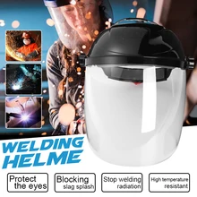 Прозрачный объектив Анти-УФ Анти-шок сварочный шлем лицевой щит паяльная маска лицевая защита глаз щит анти-шок