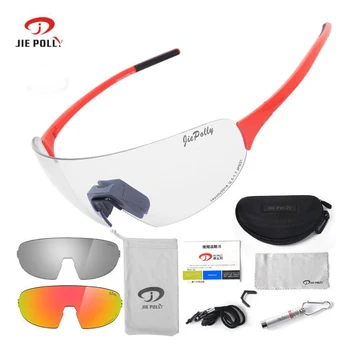 

JIEPOLLY Sport Photochromic Bicycle Cycling Glasses Sunglasses Goggles For Bike Fishing Hiking Running Glasses Fietsbril