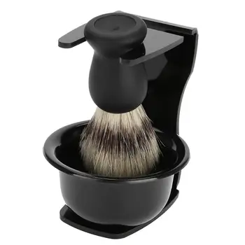 

Men Beard Shaving Set Professional Brush Bowl Stand Holder Mustache Shaving Tool
