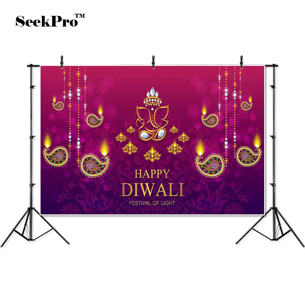 

thin vinyl happy diwali glitter festival children Photo Background Printed Professional Indoor Photographic Studio Backdrop