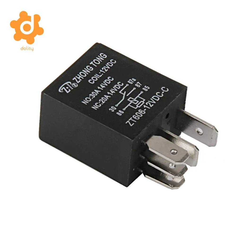 Автомобильный Грузовик Авто DC 12V 20A/30A AMP SPDT реле 5 Pin P Высокая 40A Емкость