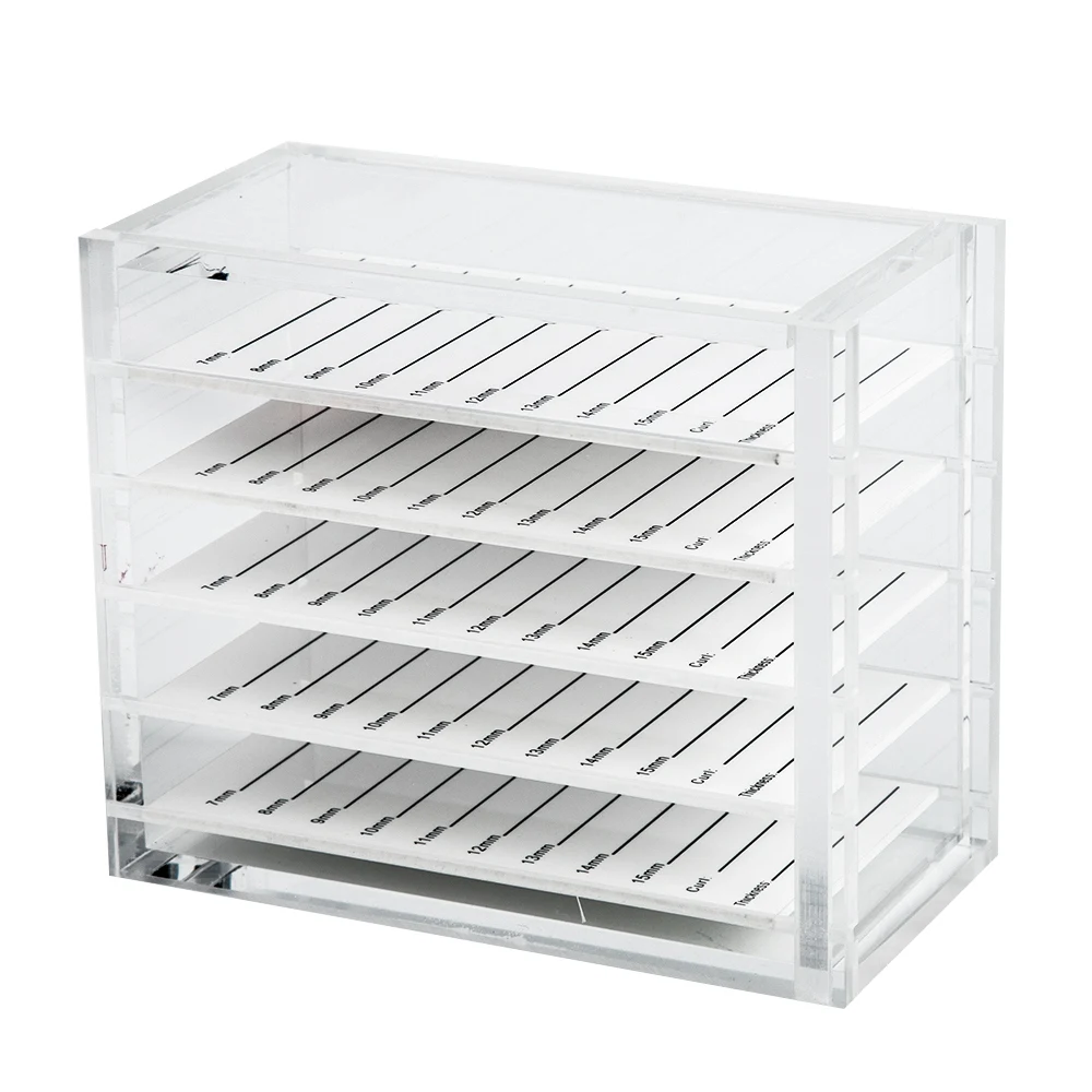 Clear 5 Layers Eyelash Storage Box Makeup Organizer False Eyelashes Glue Pallet Holders Grafting Eyelashes Extension Makeup Tool Clear 5 Layers Eyelash Storage Box Makeup Organizer False Eyelashes Glue Pallet Holders Grafting Eyelashes Extension Makeup Tool