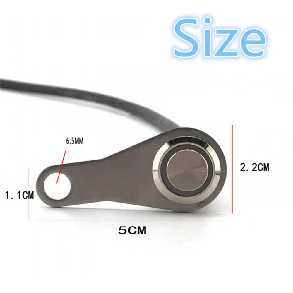 Interruptor eléctrico de la motocicleta luz de la linterna LED manillar de acero inoxidable + OFF impermeable montaje Botón 12 V para trabajo luz