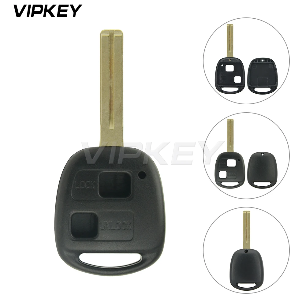 Remotekey Replacement Key Shell 2 Button For Lexus ES350 IS250 IS350 SC430 2005 2006 2007 2008 Toy48 Short Key Blade toy48 smart emergency key blade both side groove for lexus es350 gs350 gs430 gx460 is250 ls460 2008 2009 2010 2011 2012 remtekey