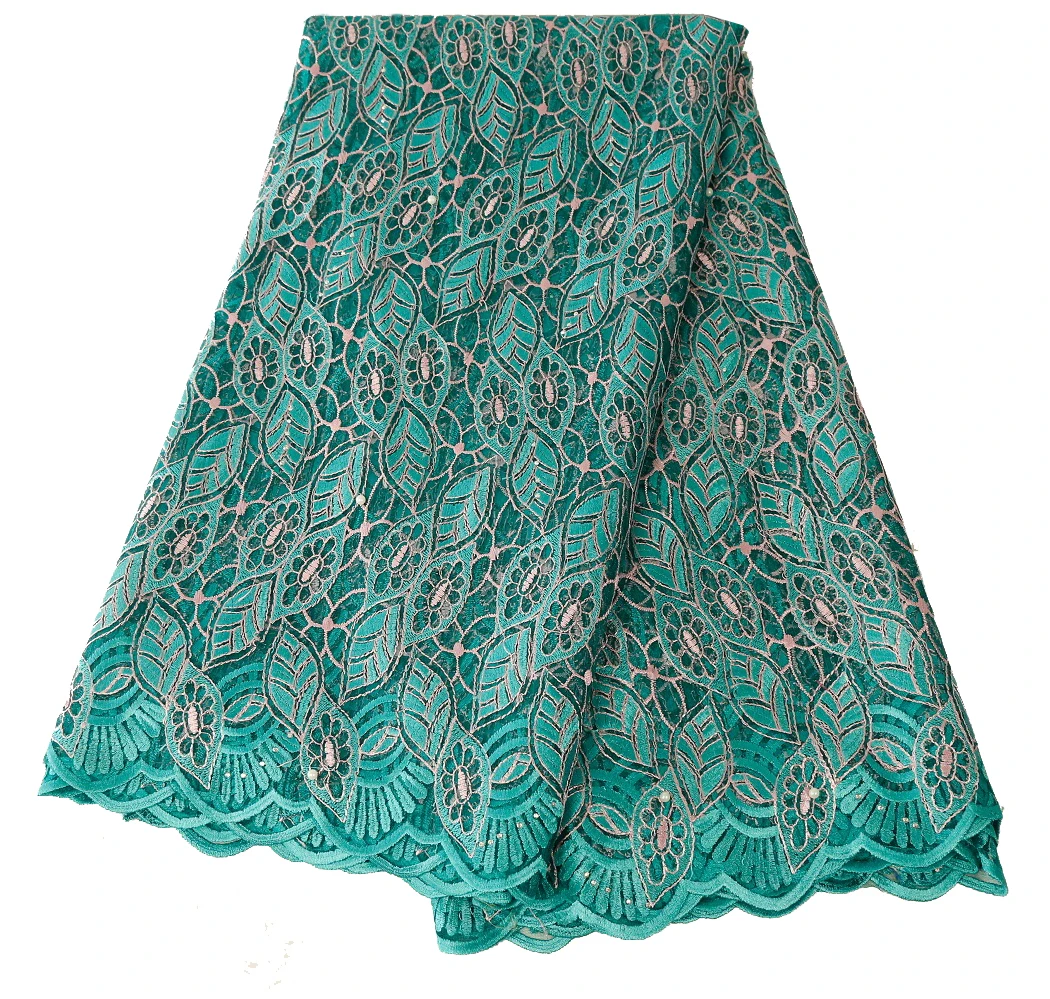 

5Yards 2019 Latest green French Nigerian Laces Fabric High Quality Tulle African Laces Fabric Wedding African French Tulle Lace