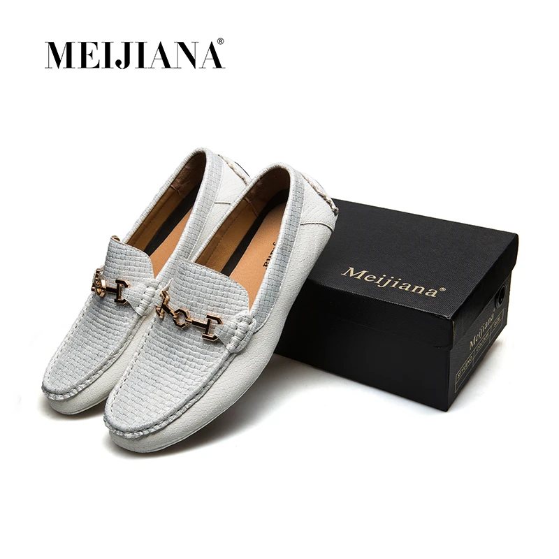 Hombres Zapatos Y Barco Negro De Casuales Meijiana Verano Los Conductor Negro Mocasines blanco Blanco qXx5wn1v
