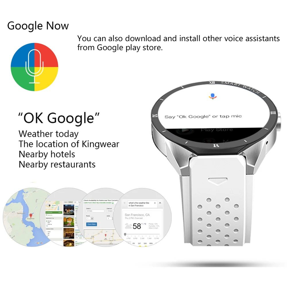 Смарт часы Kaimorui Android 7 0 ОС 3G умные для мужчин 1 Гб + 16 ГБ sim карта WIFI GPS Bluetooth смартфон