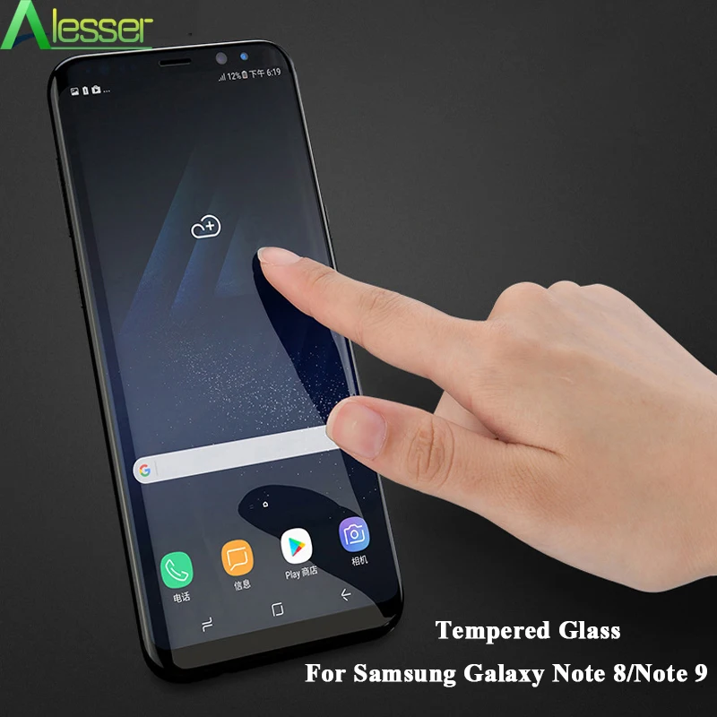 Alesser For Samsung Galaxy Note 8 Tempered 6D Full Curved Screen Protector 9 Glass Film | Мобильные телефоны и аксессуары